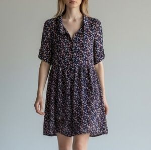 Nice Claup Japanese Brand Floral Dress